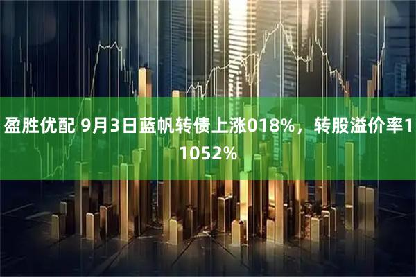 盈胜优配 9月3日蓝帆转债上涨018%，转股溢价率11052%